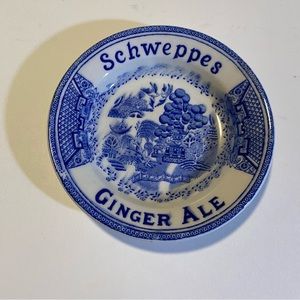 Schweppes change/tip dish ashtray trinket tray, England Ginger Ale GUC